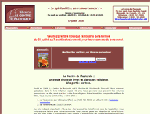 Tablet Screenshot of librairiepastorale.com